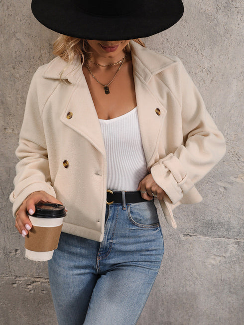 'Lauren' Button Up Jacket - Celes Fashion